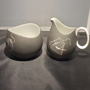 HAVILAND PAPAGERO CREAMER AND SUGAR BOWL